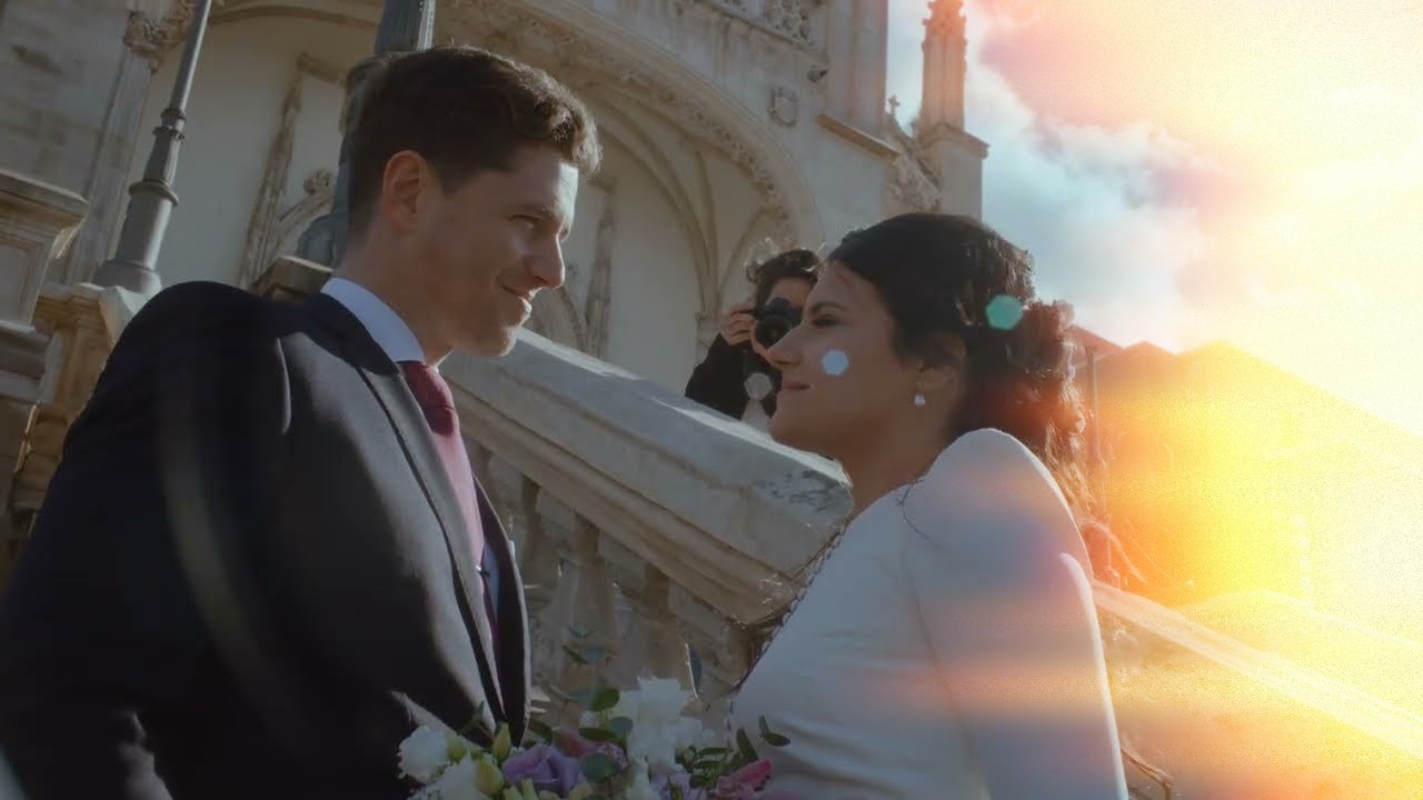 Filmic Burn overlay sweeping across wedding footage