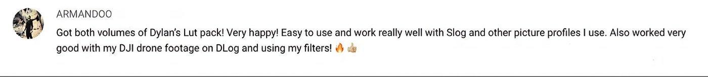 Student testimonial