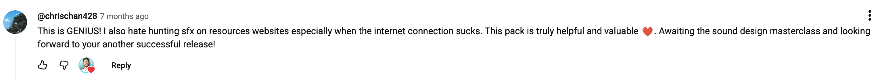 Customer review of Filmic Crisp SFX
