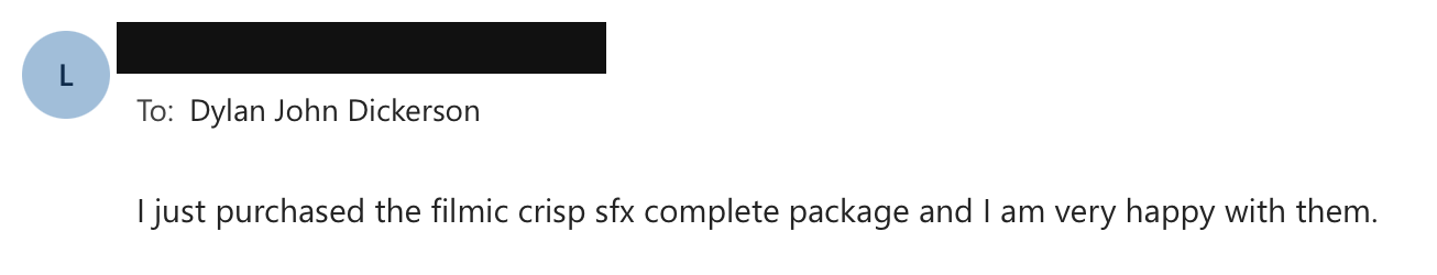 Customer review of Filmic Crisp SFX