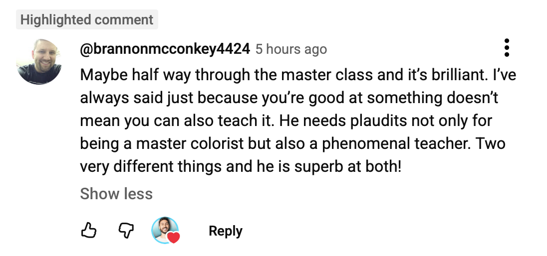 Student testimonial